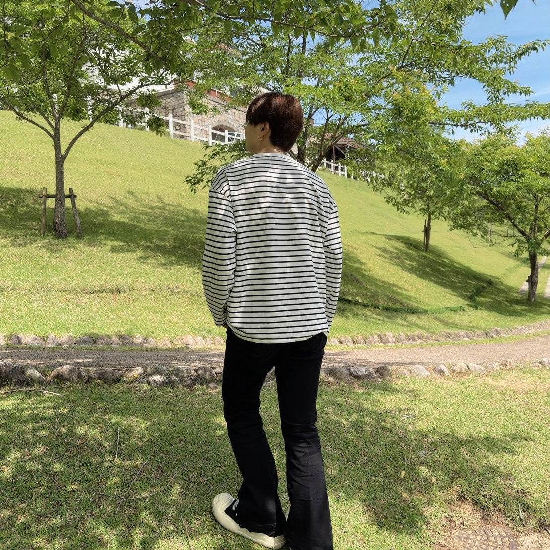 Casual Striped Long Sleeve T-Shirt