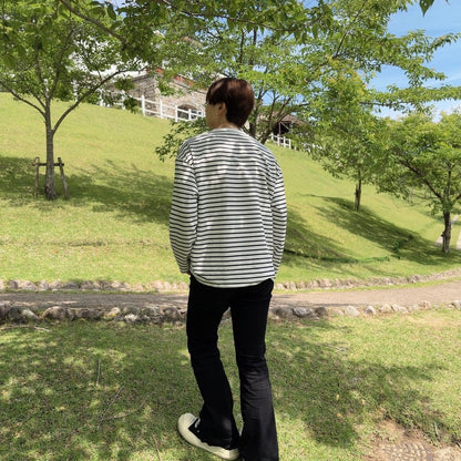 Casual Striped Long Sleeve T-Shirt
