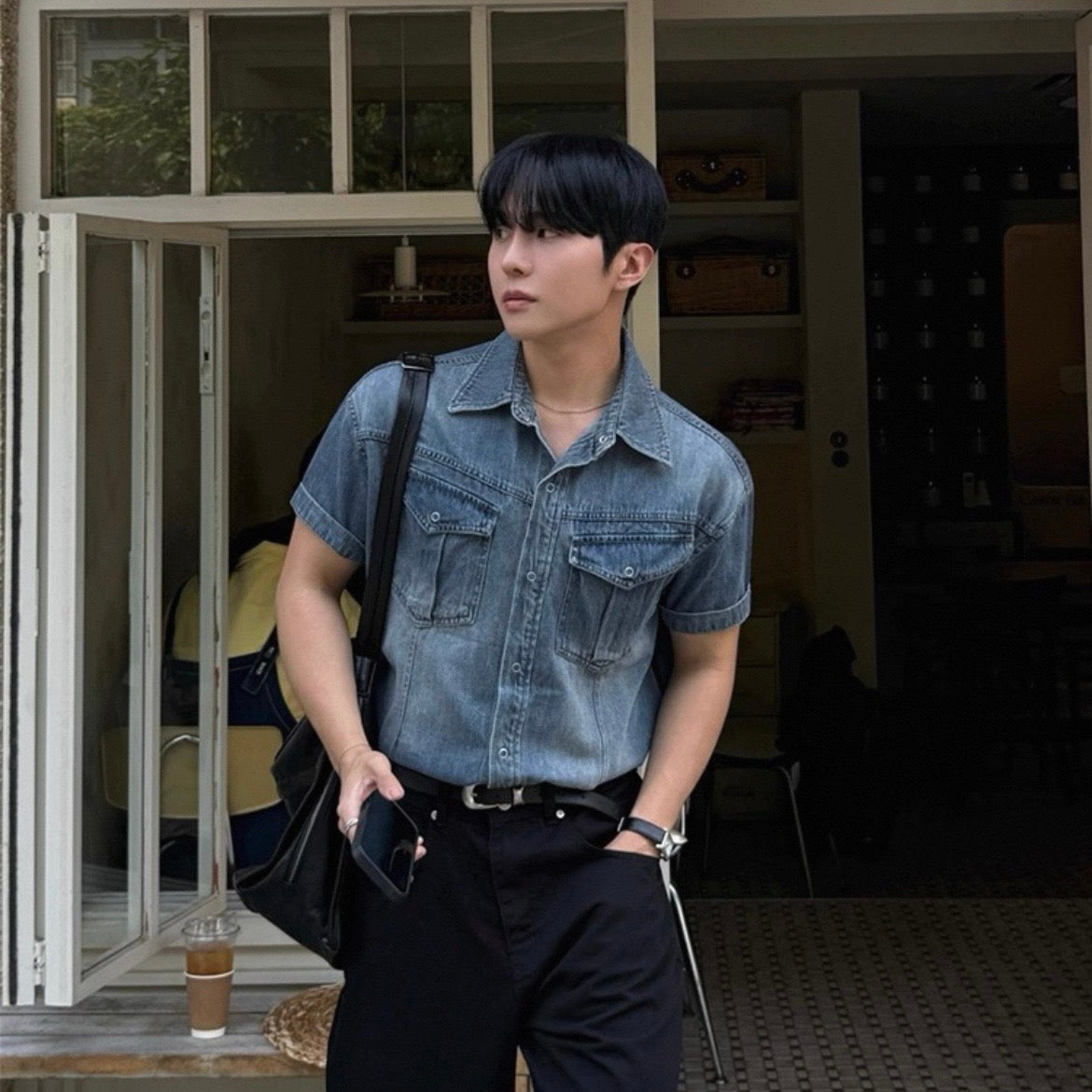 Korean Style Denim Shirt