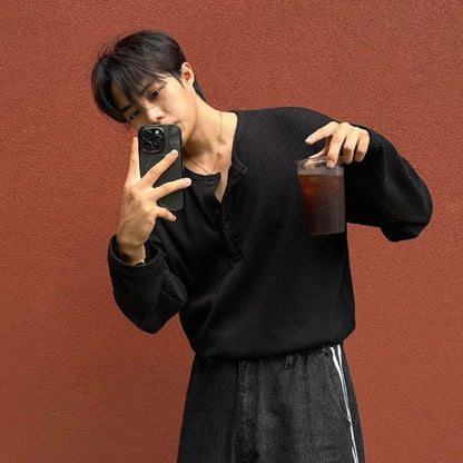 Waffle Long Sleeve T-Shirt