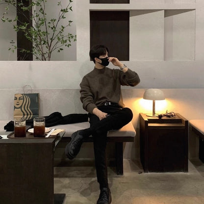 Men's Knit Turtleneck Sweater