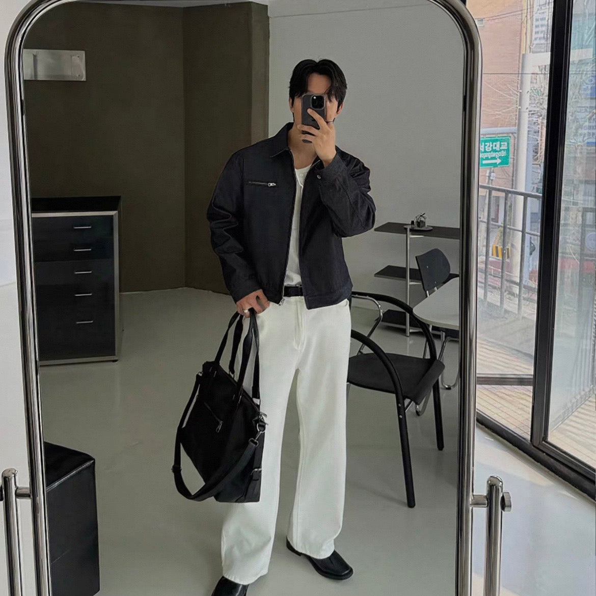 Washed Zip-Up Jacket