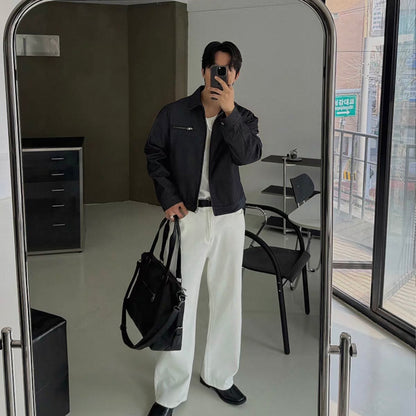 Washed Zip-Up Jacket