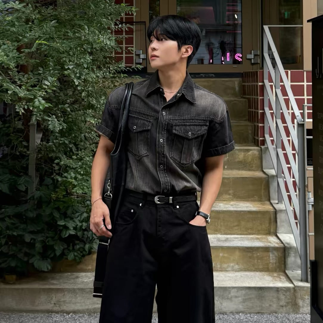 Korean Style Denim Shirt