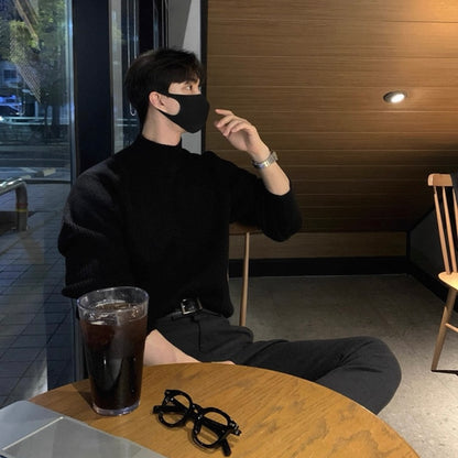Men's Knit Turtleneck Sweater