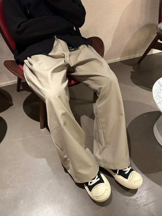 Vintage Pleated A-line Suit Pants