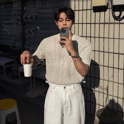 Loose Summer Knit T-Shirt