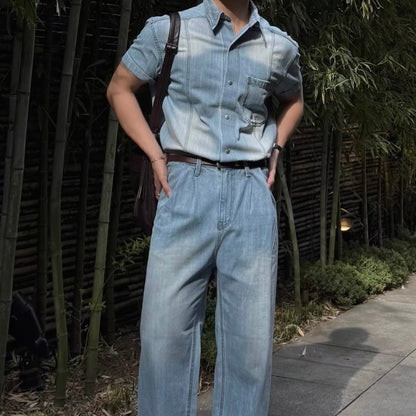 Vintage Washed Denim Shirt