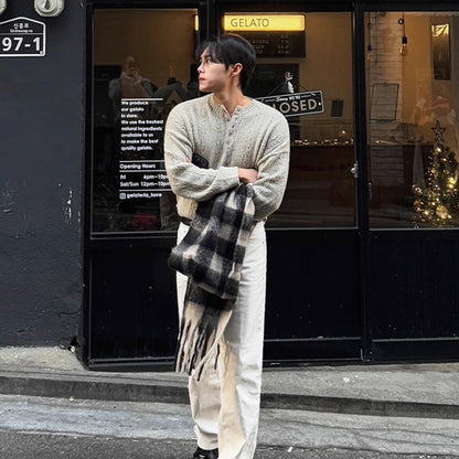 Loose Knit Henry Sweater