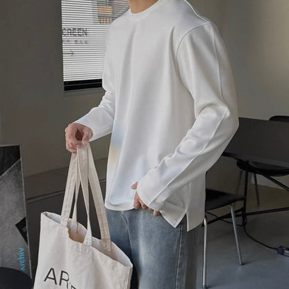 Minimal Silhouette Long Sleeve Tee