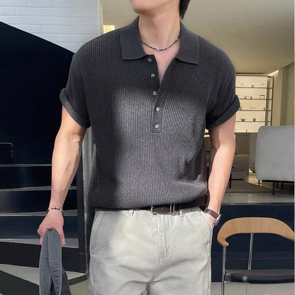 Breathable Casual Knit Polo