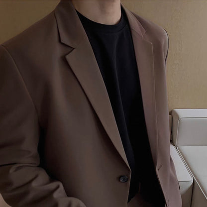 Casual Solid Color Jacket Setup