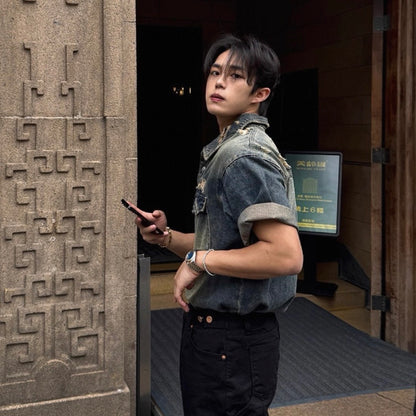 Casual Loose Denim Shirt