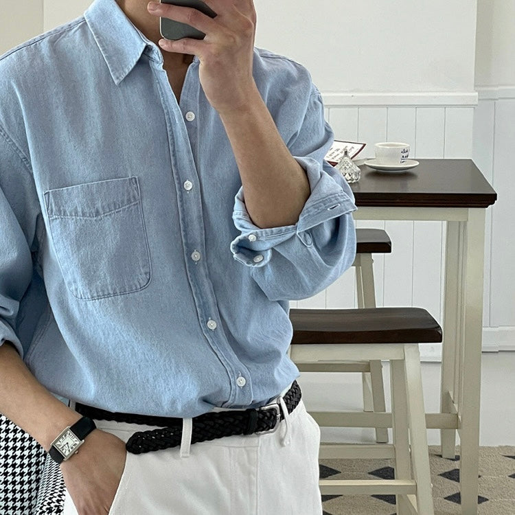 Men's Long Sleeve Denim Shirts