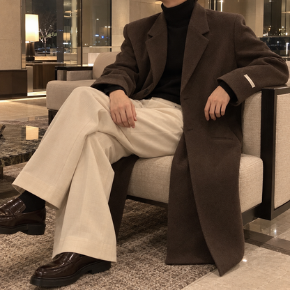 Tweed trench coat