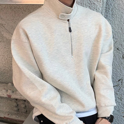 Collar Half-Zip Sweatshirt
