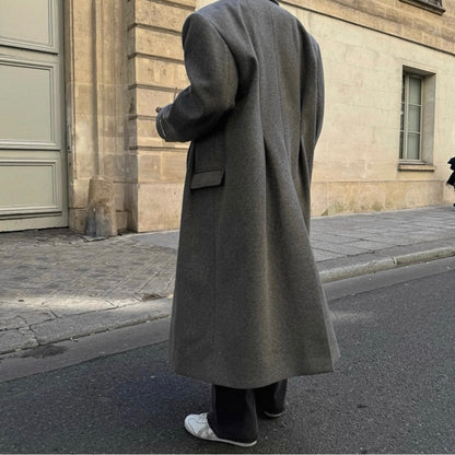 Men's Warm Wool Trench Coat