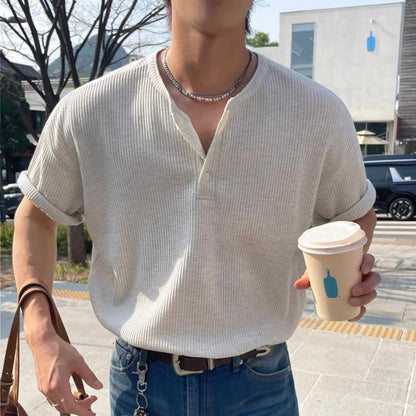 Loose Summer Collared T-shirt