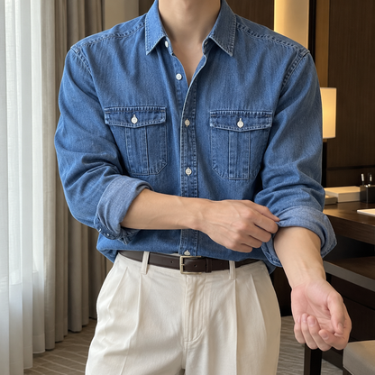 Fall Design Sense Lapel Shirt
