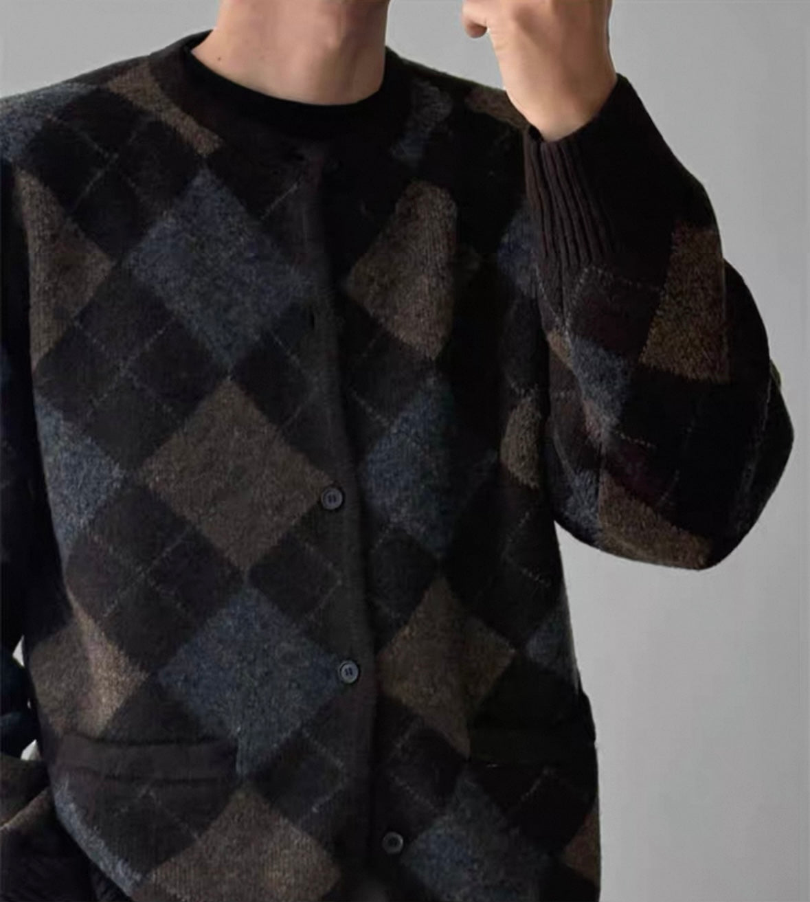 Nordic Mohair Knit Cardigan