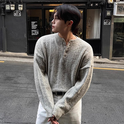 Loose Knit Henry Sweater