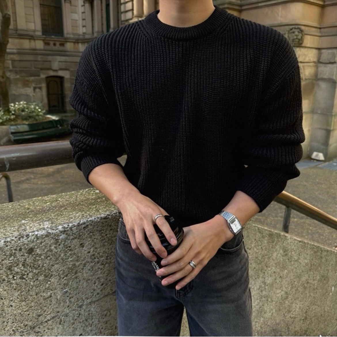 Korean Loose Knit Pullover