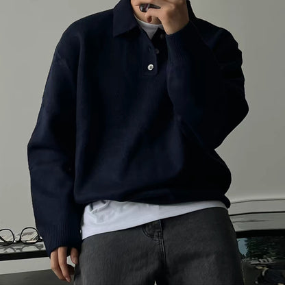 Soft Collar Knit Sweater