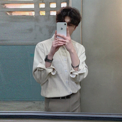 Korean Style Corduroy Shirt