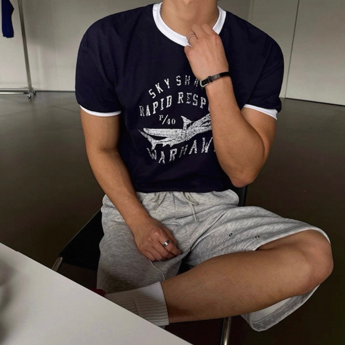 Retro Color Block T-Shirt