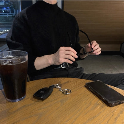 Men's Knit Turtleneck Sweater