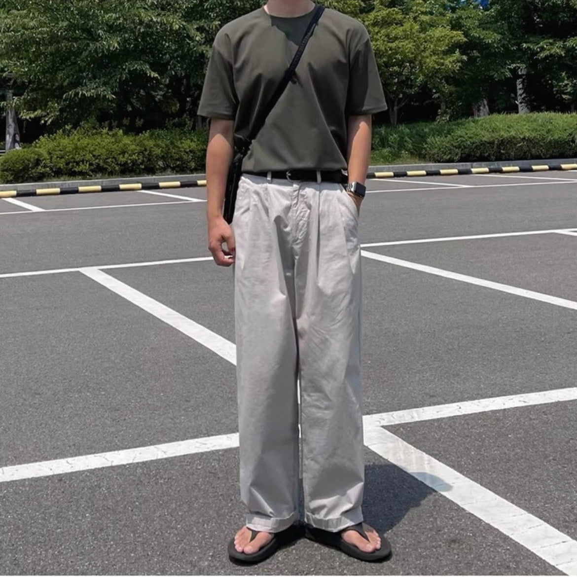Korean Wide-Leg Sports Pants
