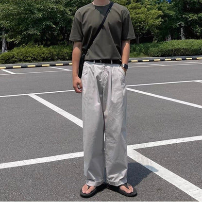 Korean Wide-Leg Sports Pants