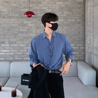 Casual Solid Color Shirt