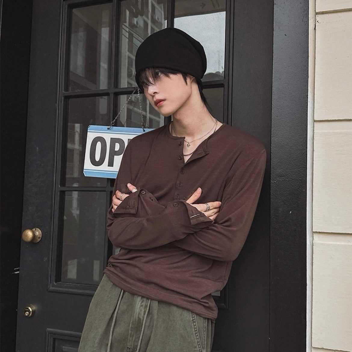 Casual Long-Sleeve T-Shirt