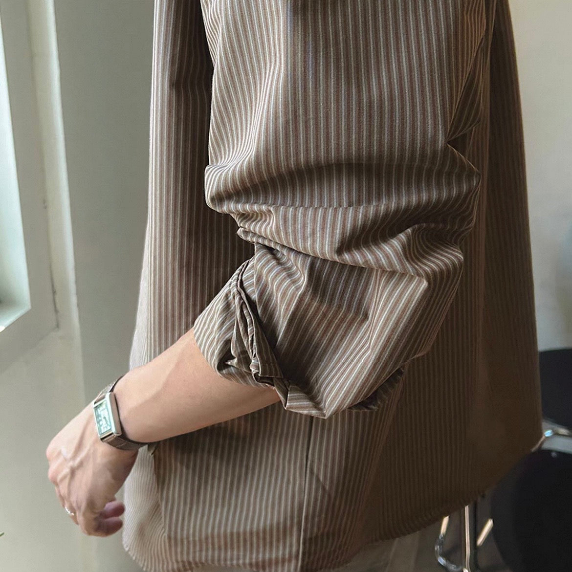Retro Striped Casual Shirt