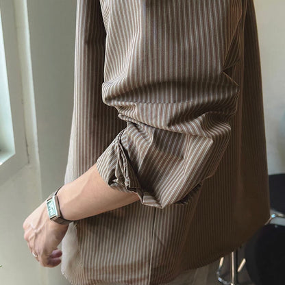Retro Striped Casual Shirt