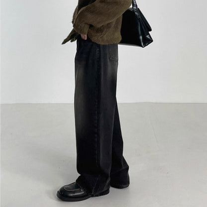 Korean Loose Wide-Leg Jeans