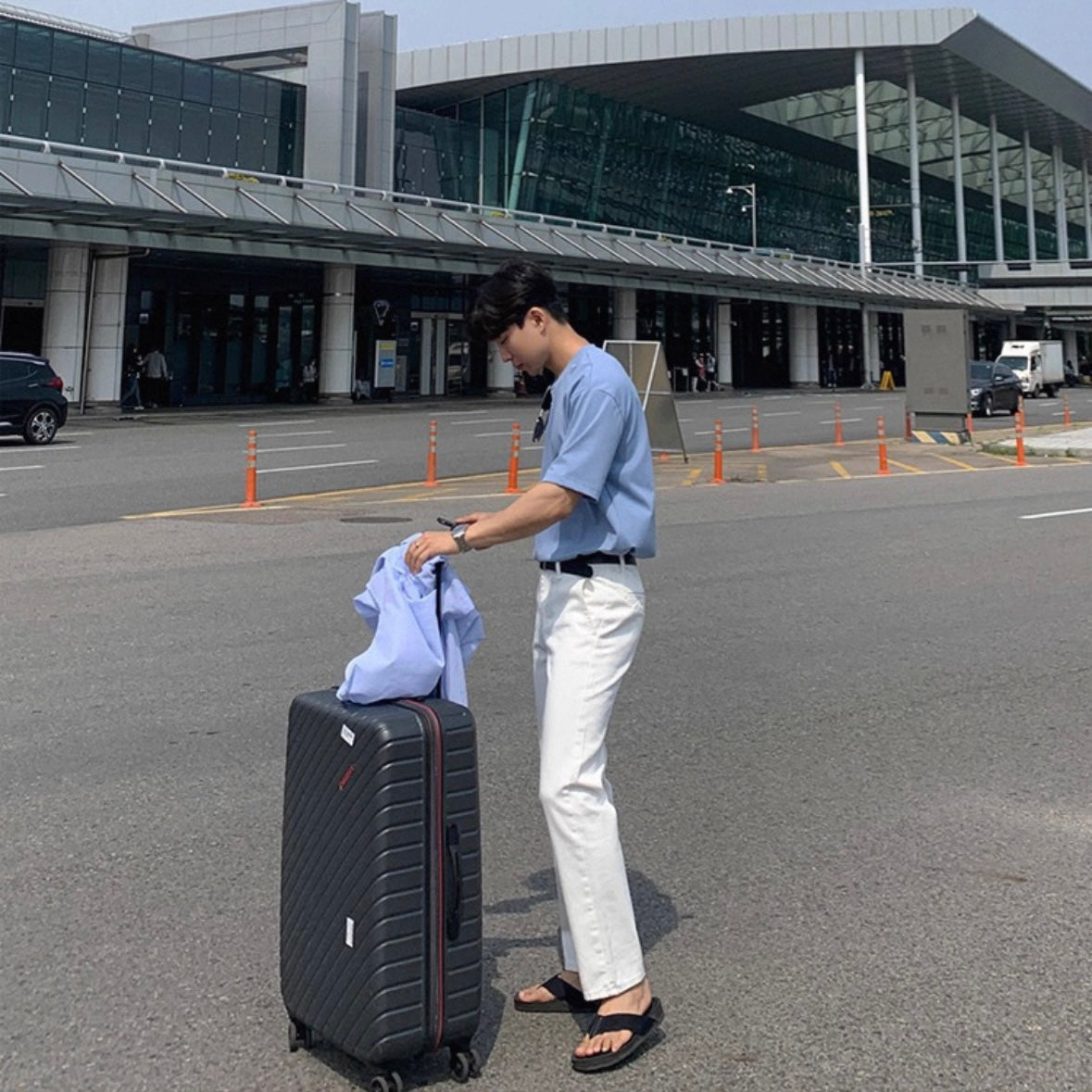 Korean Style White Jeans