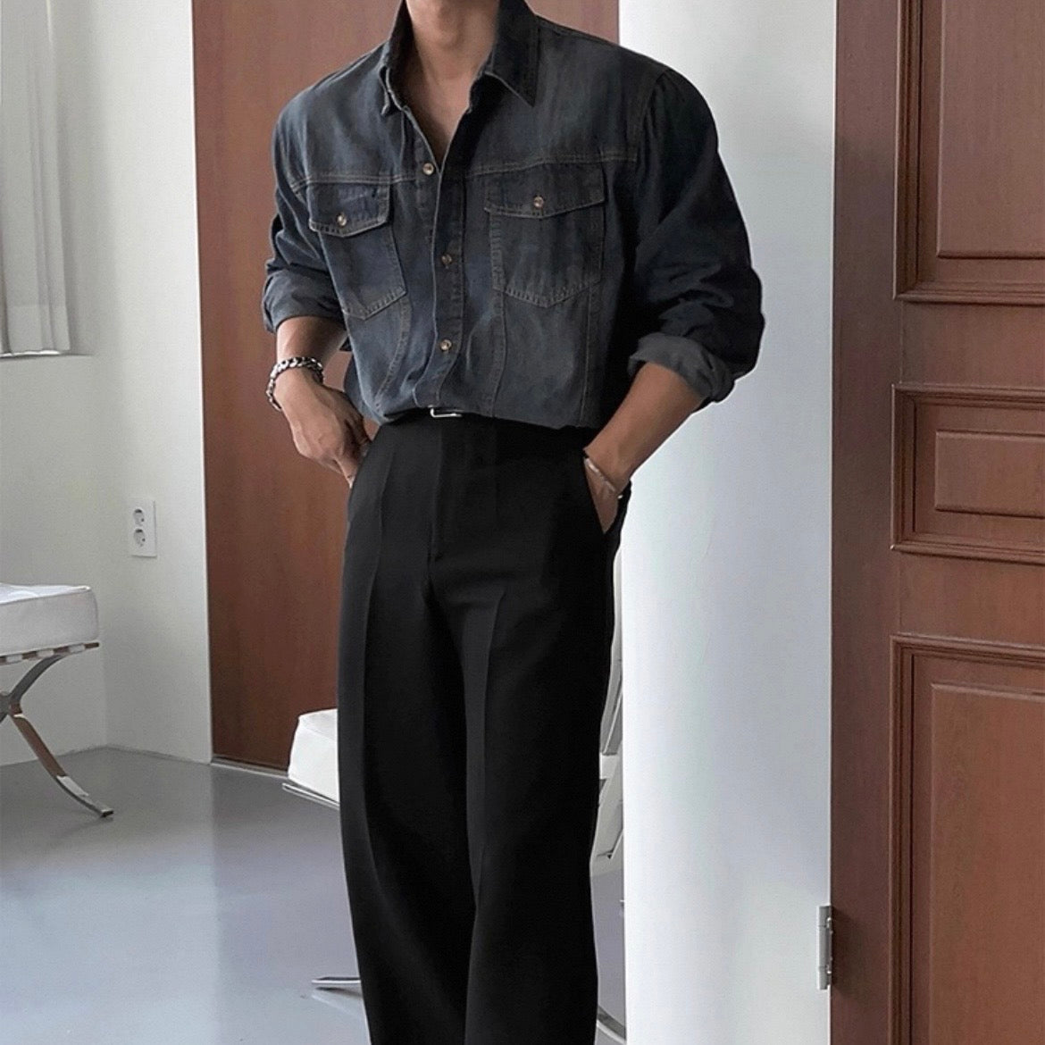 Casual Denim Shirt Jacket