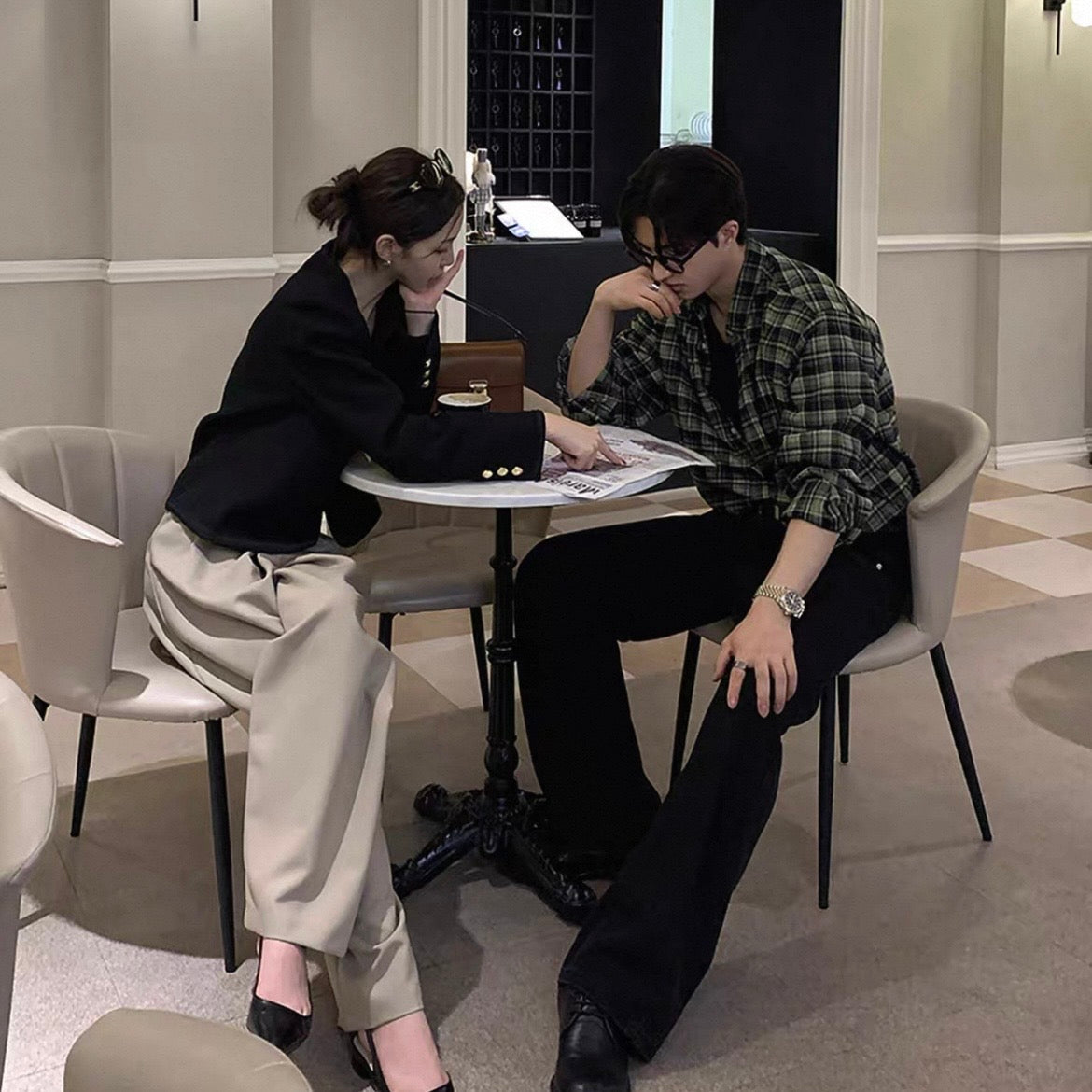 Retro Plaid Casual Shirt