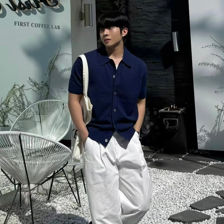 Slim Knit Cardigan T-Shirt