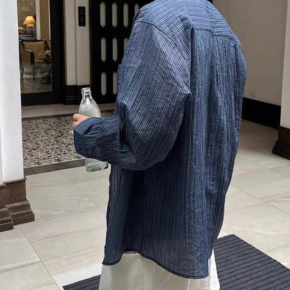 Noir Stripe Relaxed Shirt