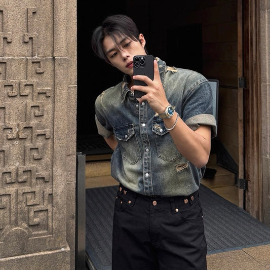 Casual Loose Denim Shirt