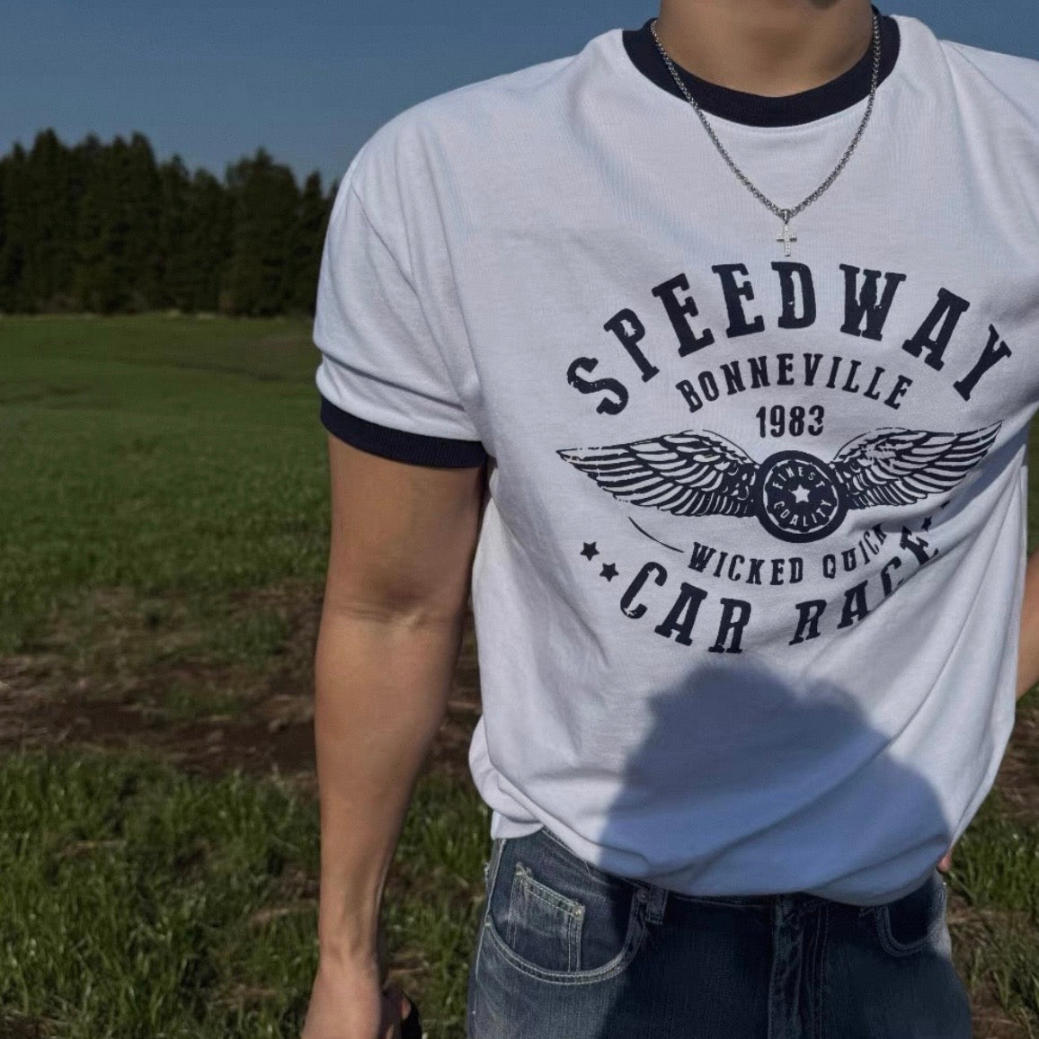 Retro Color Block T-Shirt
