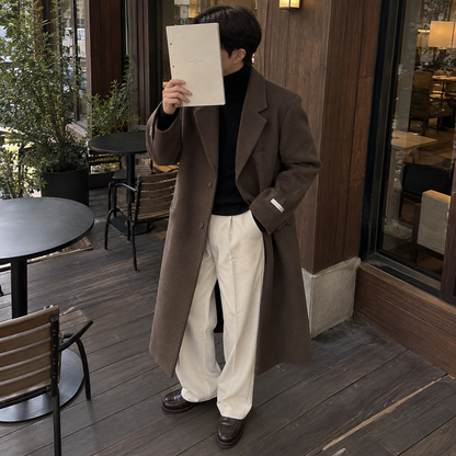 Tweed trench coat