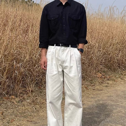 Korean-Style Casual Shirt