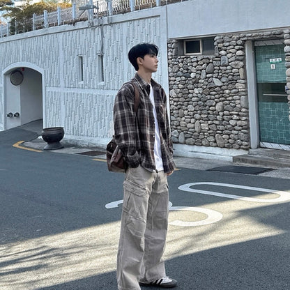 Retro Plaid Casual Shirt