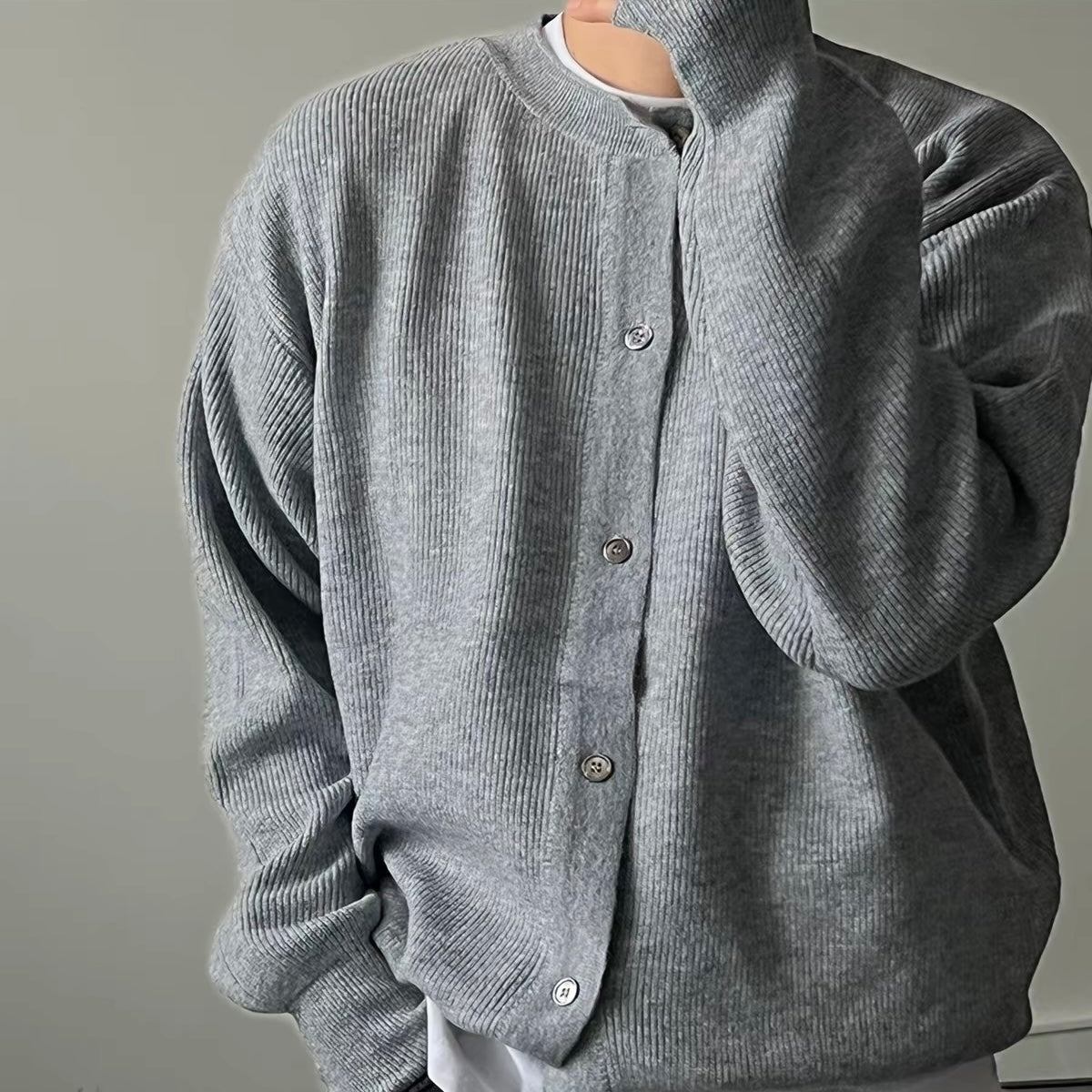 Ribbed Knit Cardigan