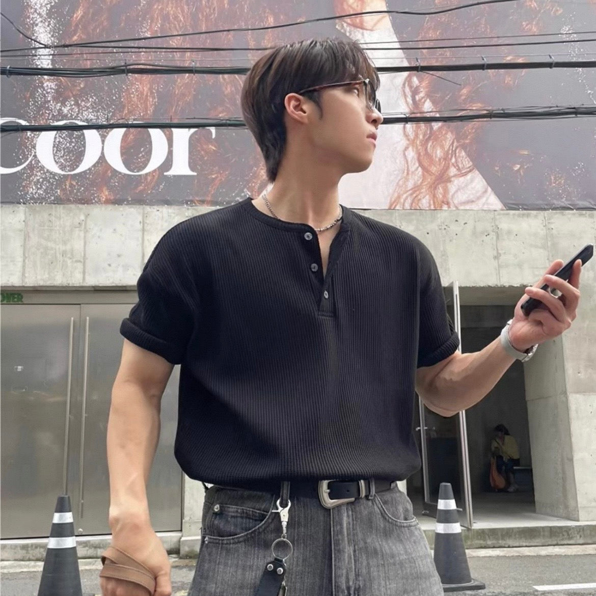 Loose Summer Collared T-shirt