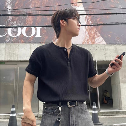 Loose Summer Collared T-shirt